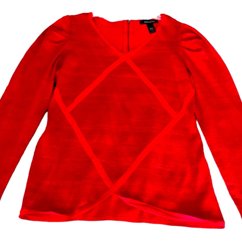 ZIP BACK METALLIC SHIMMER SWEATER - Picture 1 of 2